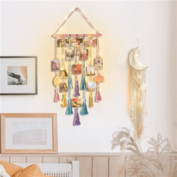 Homecor Gifts for Teenage Girls, Hanging Photo Display & Moon Dream Catchers - Picture 6 of 7